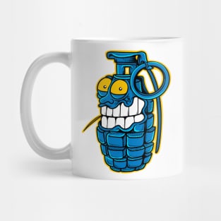 Crazy grenade (front print) Mug